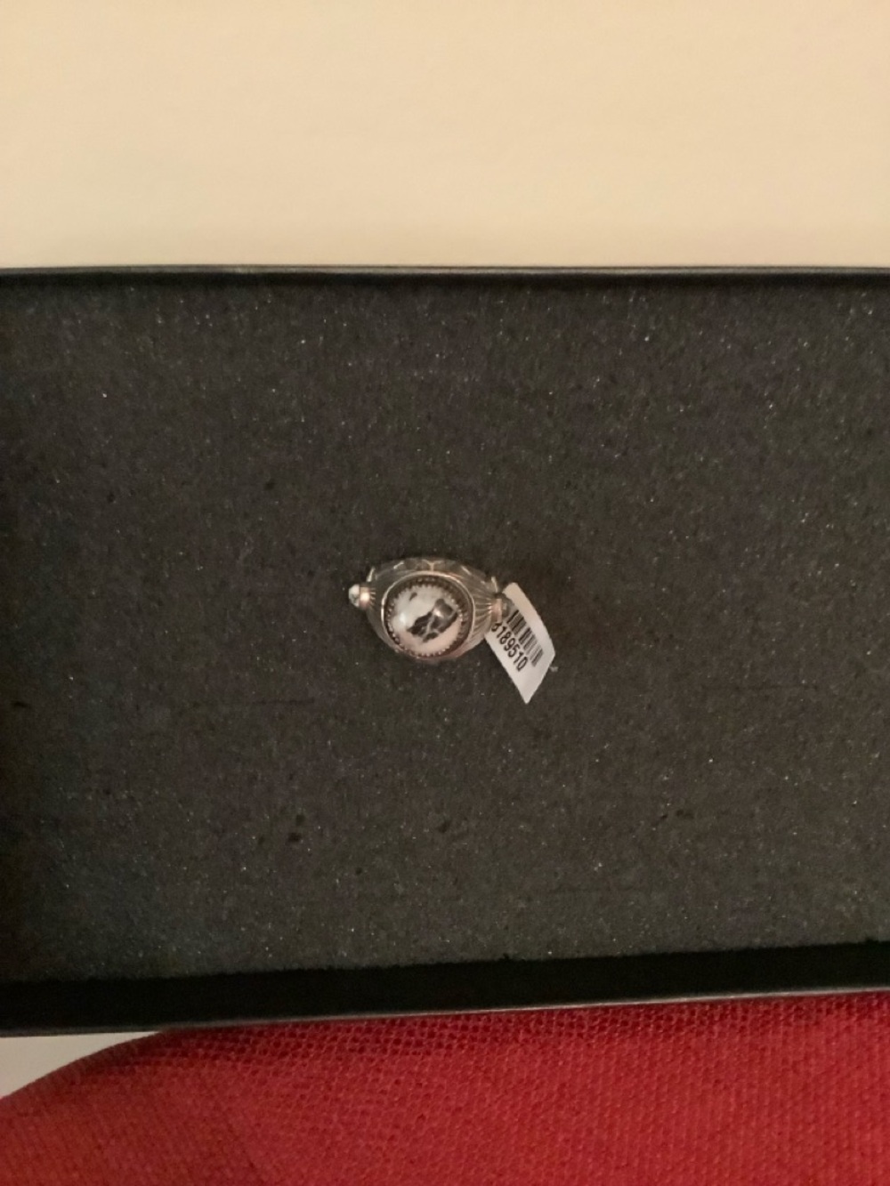 Sterling Silver White Buffalo Turquoise 3 stone Ring - Elegant Artisan crafted